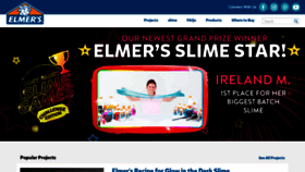 What Elmers.com website looked like in 2019 (4 years ago)
