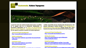 What Euskomedia.org website looked like in 2019 (6 years ago)