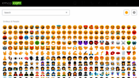 What Emojicopy.com website looked like in 2019 (4 years ago)