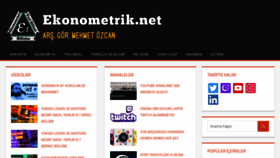 What Ekonometrik.net website looked like in 2019 (4 years ago)