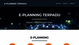 What Eplanning.sragenkab.go.id website looked like in 2019 (5 years ago)