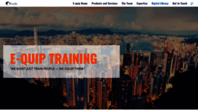 What E-quiptraining.com website looked like in 2019 (4 years ago)