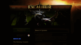 What Excalibur.ws website looked like in 2019 (5 years ago)