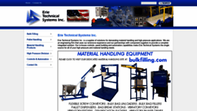 What Erietechnicalsystems.com website looked like in 2019 (4 years ago)