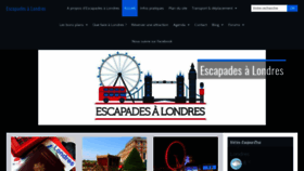 What Escapadesalondres.com website looked like in 2019 (4 years ago)