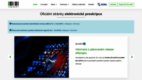 What Epreskripce.cz website looked like in 2019 (4 years ago)
