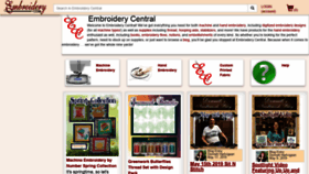 What Embroidery.com website looked like in 2019 (4 years ago)