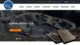What Emparmadencilik.com.tr website looked like in 2019 (4 years ago)
