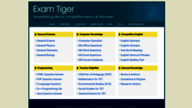 What Examtiger.com website looked like in 2019 (4 years ago)