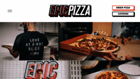 What Epic.pizza website looked like in 2019 (4 years ago)