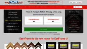 What Ezeframe.co.uk website looked like in 2019 (4 years ago)