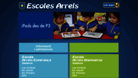 What Escolesarrels.com website looked like in 2019 (4 years ago)