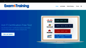 What Exam4training.com website looked like in 2019 (4 years ago)