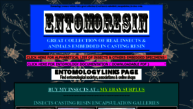 What Entomoresin.com website looked like in 2019 (4 years ago)