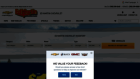 What Edmartinchevrolet.com website looked like in 2019 (4 years ago)