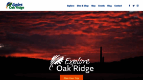 What Exploreoakridge.com website looked like in 2019 (4 years ago)