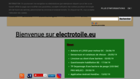 What Electrotoile.eu website looked like in 2019 (4 years ago)