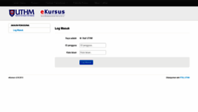 What Ekursus.uthm.edu.my website looked like in 2019 (4 years ago)