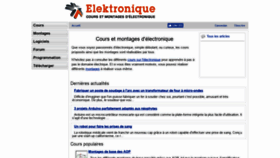 What Elektronique.fr website looked like in 2019 (4 years ago)