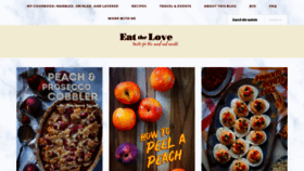 What Eatthelove.com website looked like in 2019 (4 years ago)