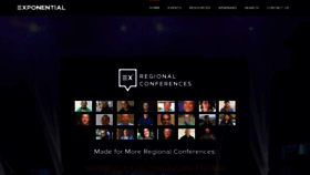 What Exponential.org website looked like in 2019 (4 years ago)