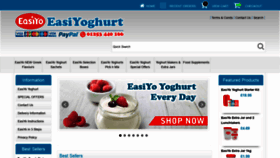 What Easiyoghurt.co.uk website looked like in 2019 (4 years ago)