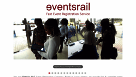 What Eventsrail.com website looked like in 2019 (4 years ago)