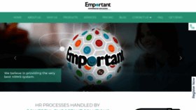 What Emportant.com website looked like in 2019 (4 years ago)