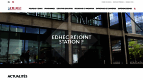 What Edhec.com website looked like in 2019 (4 years ago)