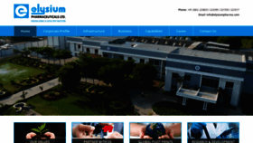 What Elysiumpharma.com website looked like in 2019 (4 years ago)