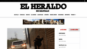 What Elheraldodesaltillo.mx website looked like in 2019 (4 years ago)