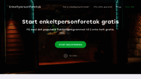 What Enkeltpersonforetak.no website looked like in 2019 (4 years ago)