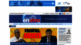 What Ecuadorenvivo.com website looked like in 2019 (4 years ago)