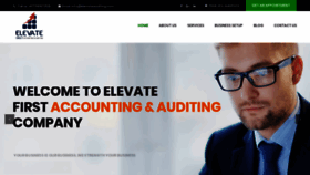 What Elevateauditing.com website looked like in 2019 (4 years ago)