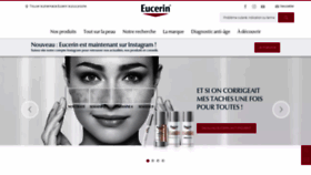 What Eucerin.fr website looked like in 2019 (5 years ago)