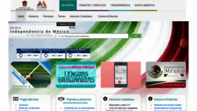 What Edomex.gob.mx website looked like in 2019 (4 years ago)