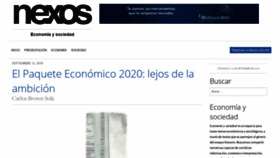 What Economia.nexos.com.mx website looked like in 2019 (6 years ago)