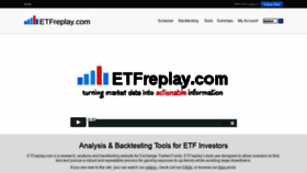 What Etfreplay.com website looked like in 2019 (4 years ago)