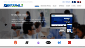 What Extremeit.hr website looked like in 2019 (4 years ago)