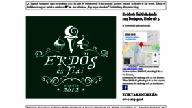 What Erdosesfiai.hu website looked like in 2019 (4 years ago)