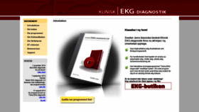 What Ekgdiagnostik.se website looked like in 2019 (4 years ago)