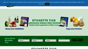 What Etichettetico.it website looked like in 2019 (4 years ago)