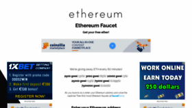 What Ethereumfaucet.info website looked like in 2019 (4 years ago)