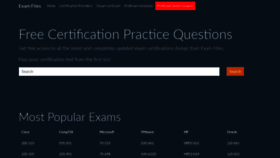 What Exam-files.com website looked like in 2019 (4 years ago)