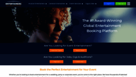 What Entertainersworldwide.com website looked like in 2019 (4 years ago)