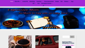 What Expressivemom.com website looked like in 2019 (4 years ago)