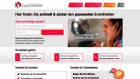 What Eventhelden.de website looked like in 2019 (4 years ago)
