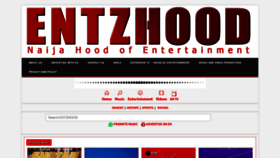What Entzhood.com.ng website looked like in 2019 (4 years ago)