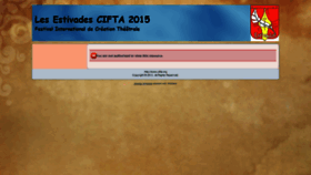 What Estivades2015.cifta.org website looked like in 2019 (4 years ago)