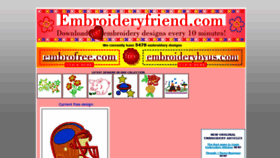 What Embroideryfriend.com website looked like in 2019 (4 years ago)